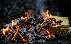 сследование разорванных и сожженных документов